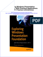 (Download PDF) Exploring Windows Presentation Foundation With Practical Applications in Net 5 Taurius Litvinavicius Online Ebook All Chapter PDF