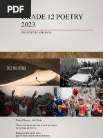 Poem of Return: Jofre Rocha Analysis | PDF | Poetry