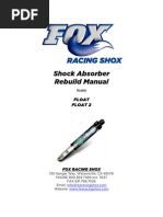 Fox Shocks Float and Float 2 Rebuild