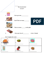 My Favourite Food Lesson 5