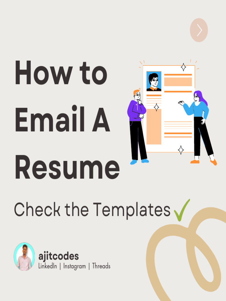 How To Email Resume Download Free PDF Résumé