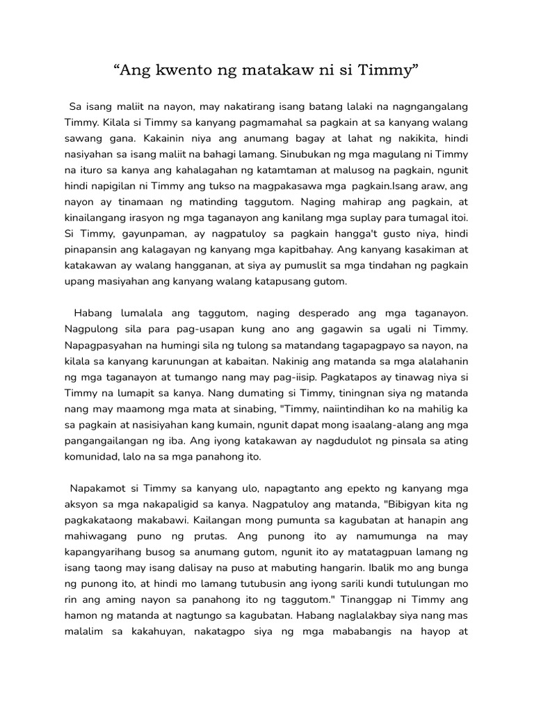 Children's Story PDF