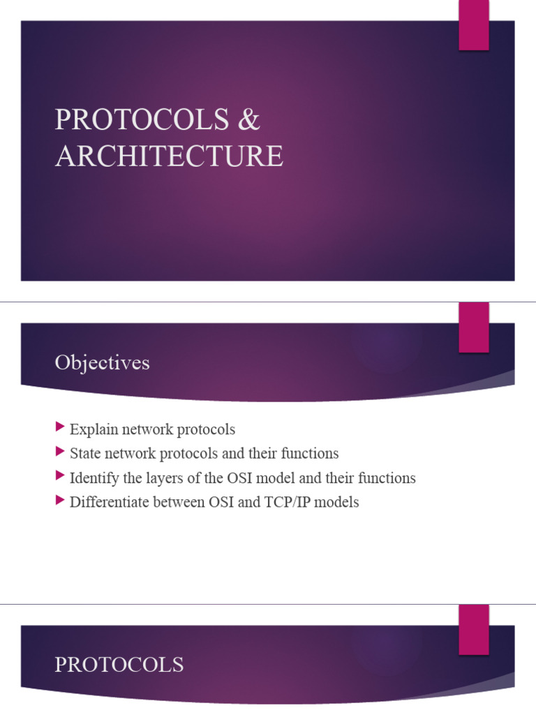 Protocols Architecture | PDF | Internet Protocol Suite | Osi Model