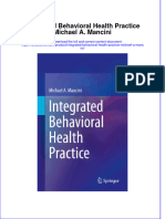 [Download pdf] Integrated Behavioral Health Practice Michael A Mancini online ebook all chapter pdf 