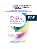ebookfiledocument_794[Download pdf] Second Language Pragmatics From Theory To Research 1St Edition Culpeper online ebook all chapter pdf 