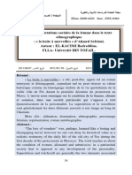 Les Représentations Sociales de La Femme Dans Le Texte Ethnographique - La Boite À Merveilles D'ahmed Sefrioui.