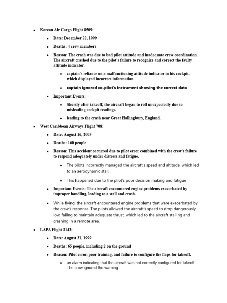 Accidents Case Study Pdf Takeoff Civil Aircraft