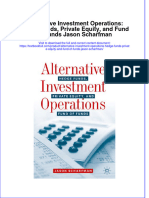 (Download PDF) Alternative Investment Operations Hedge Funds Private Equity and Fund of Funds Jason Scharfman Online Ebook All Chapter PDF