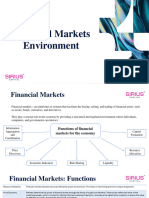 Financial Markets Environment
