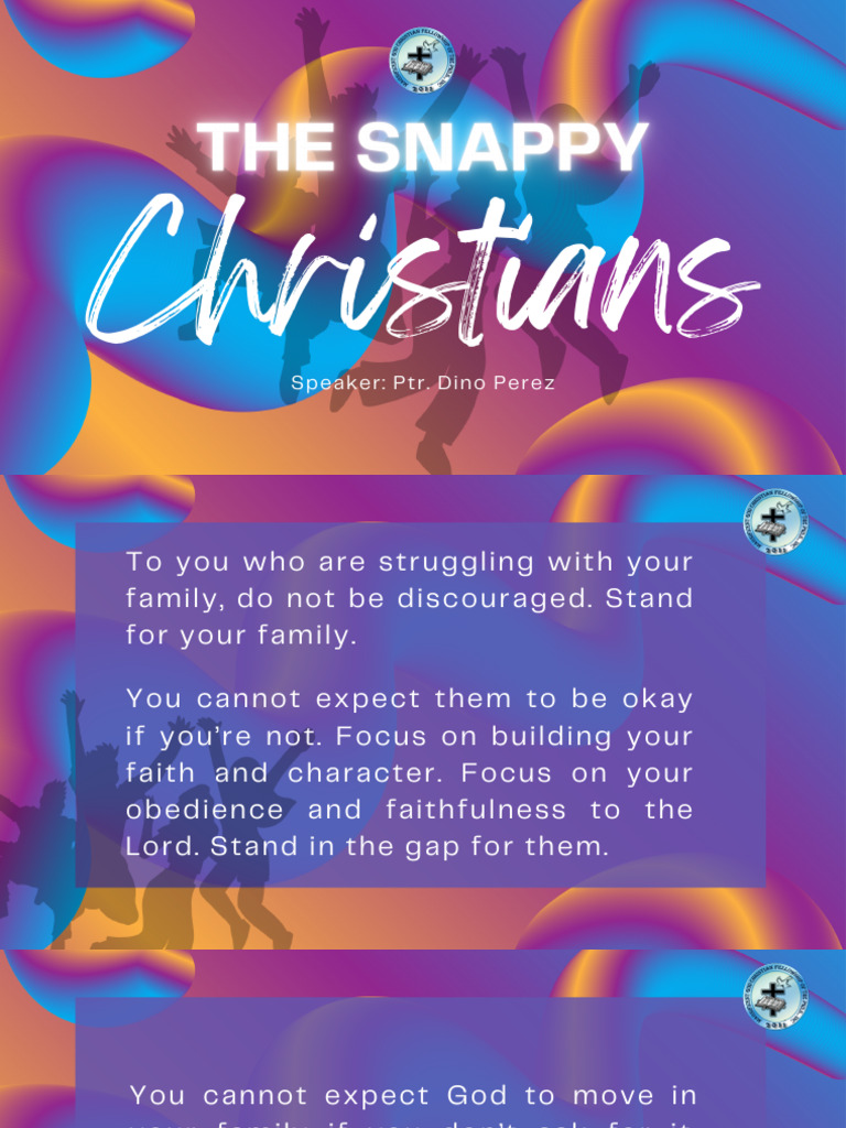 Snappy Christians | PDF