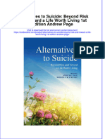 (Download PDF) Alternatives To Suicide Beyond Risk and Toward A Life Worth Living 1St Edition Andrew Page Online Ebook All Chapter PDF
