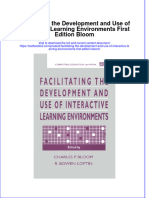 [Download pdf] Facilitating The Development And Use Of Interactive Learning Environments First Edition Bloom online ebook all chapter pdf 