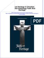 (Download PDF) Faith and Heritage A Christian Nationalist Anthology Faith and Heritage Online Ebook All Chapter PDF