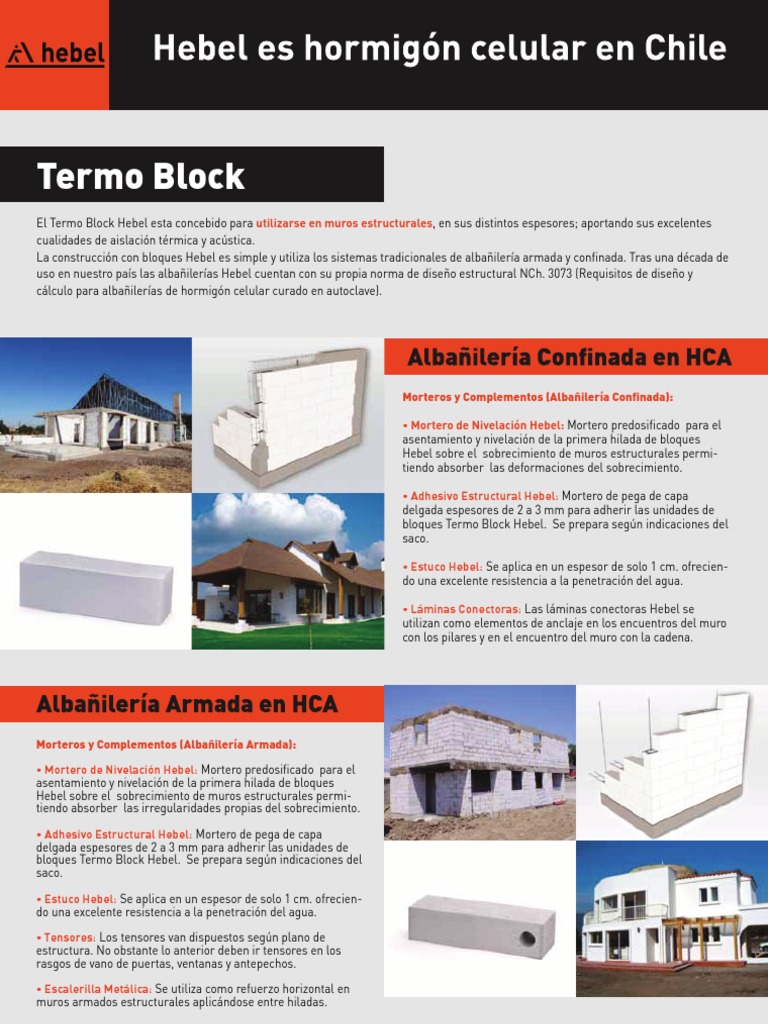 Diptico TermoBlock | PDF | Albañilería | Aislamiento térmico