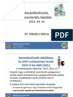 Keverékinfúziók, Parenterális Táplálás - Dr. Nikolics Mária