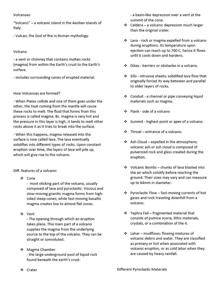Volcanoes | PDF | Volcano | Types Of Volcanic Eruptions