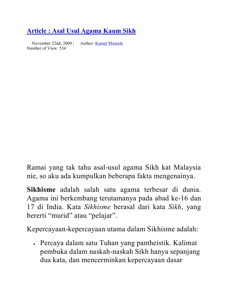 Agama Sikh  PDF
