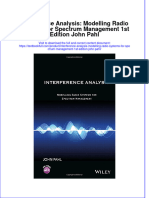 [Download pdf] Interference Analysis Modelling Radio Systems For Spectrum Management 1St Edition John Pahl online ebook all chapter pdf 