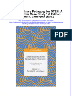 [Download pdf] Interdisciplinary Pedagogy For Stem A Collaborative Case Study 1St Edition Reneta D Lansiquot Eds online ebook all chapter pdf 