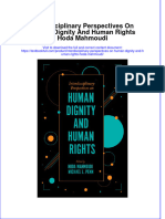[Download pdf] Interdisciplinary Perspectives On Human Dignity And Human Rights Hoda Mahmoudi online ebook all chapter pdf 