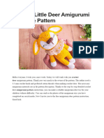 Crochet Little Deer Amigurumi PDF Free Pattern