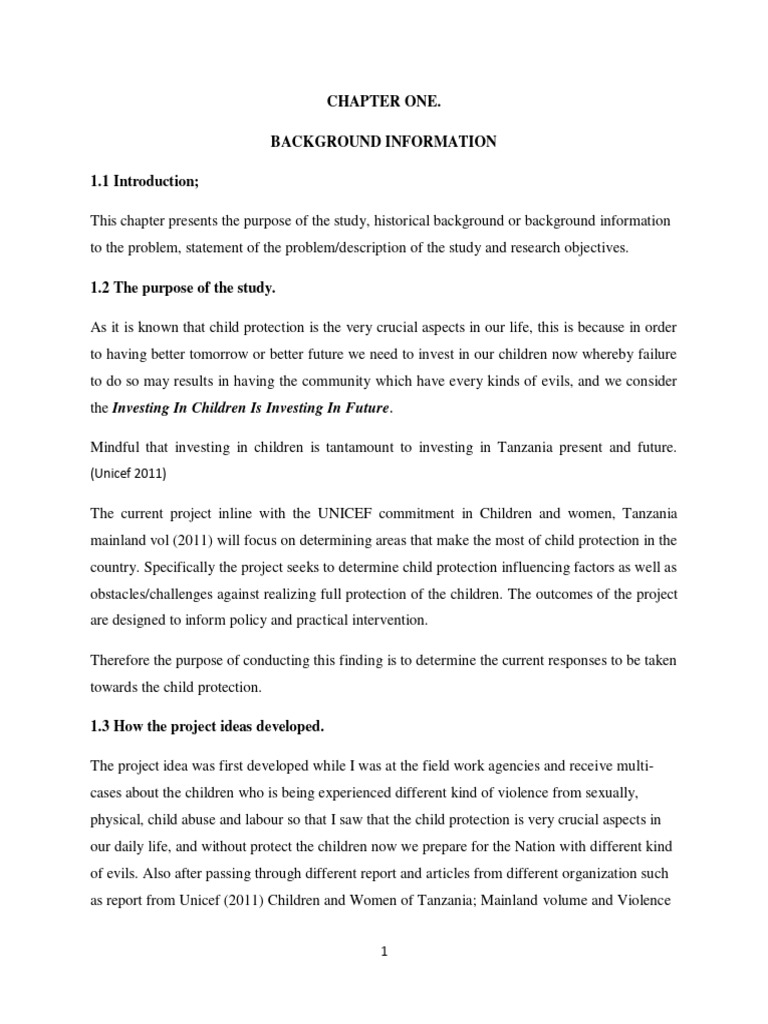 Child Protection in Tanzania: A Study | PDF | Violence | Child Abuse