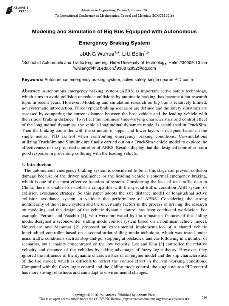Aeb xe bus pdf acceleration force