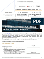 T4 - T5 - T8 Fluorescent Tube Sizing Guide & Product Selector