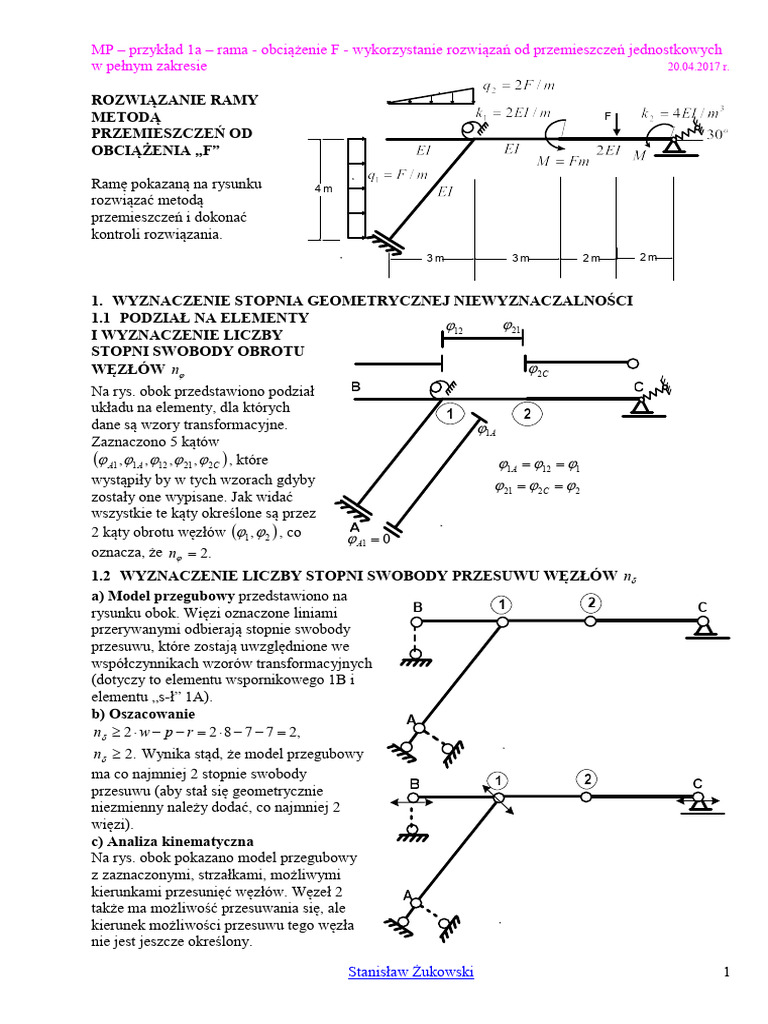 metoda_przemieszczen_przyklad_1a | PDF