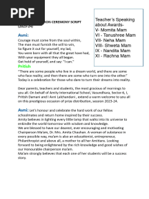 Prize Distribution Ceremony 2023-24 (Script)
