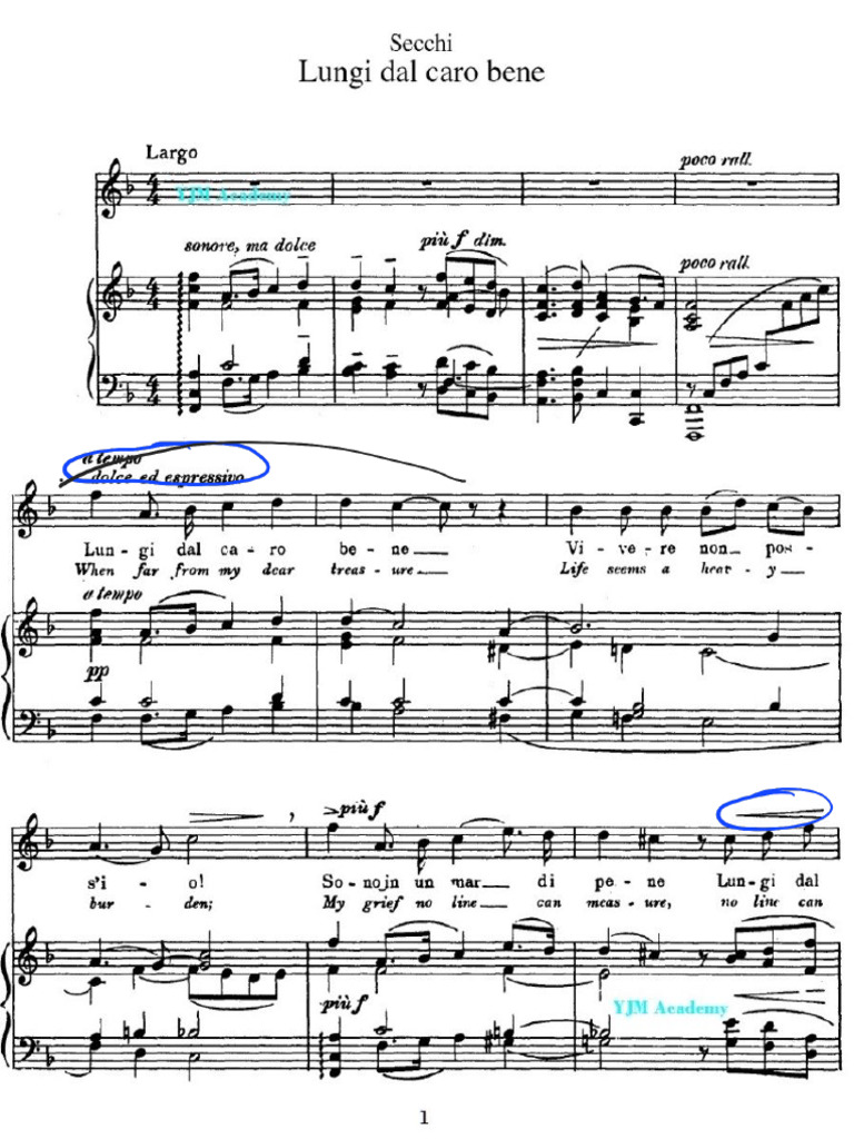 Lungi Dal Caro Bene | PDF