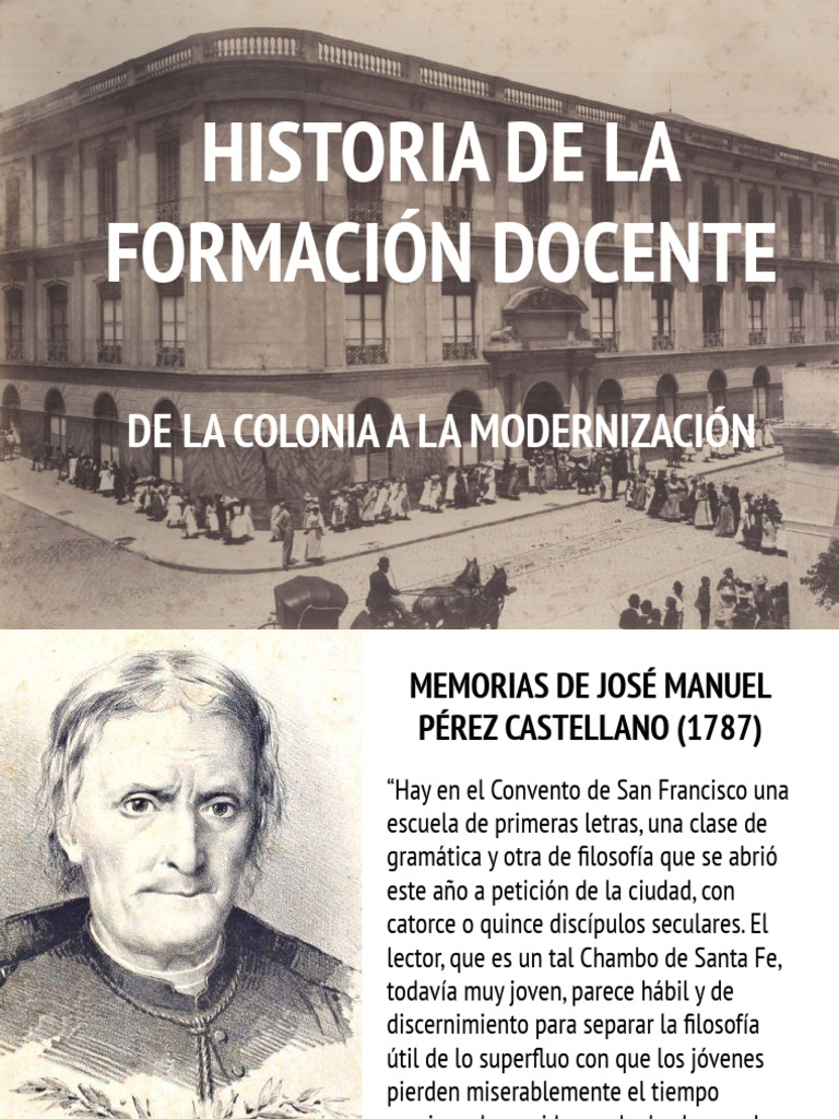 De La Colonia A La Modernización | PDF | Escuelas | Enseñando