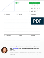 Week at A Glance Planner With Calendar-Letter