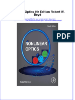 [Download pdf] Nonlinear Optics 4Th Edition Robert W Boyd online ebook all chapter pdf 