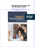 (Download PDF) Nonprofit Management Principles and Practice 4Th Edition Worth Online Ebook All Chapter PDF