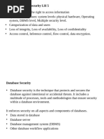 Chapter 9 Database Security