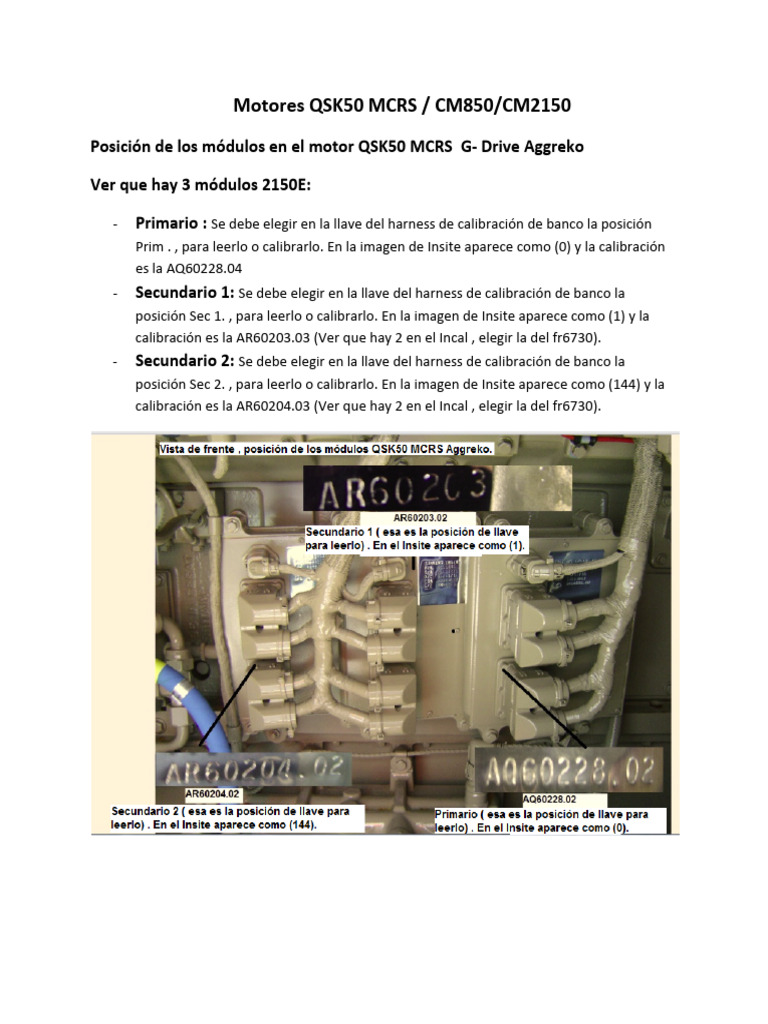 Calibración Cm850-Cm2150 Qsk50mcrs | PDF | Finanzas y dinero | Tecnología