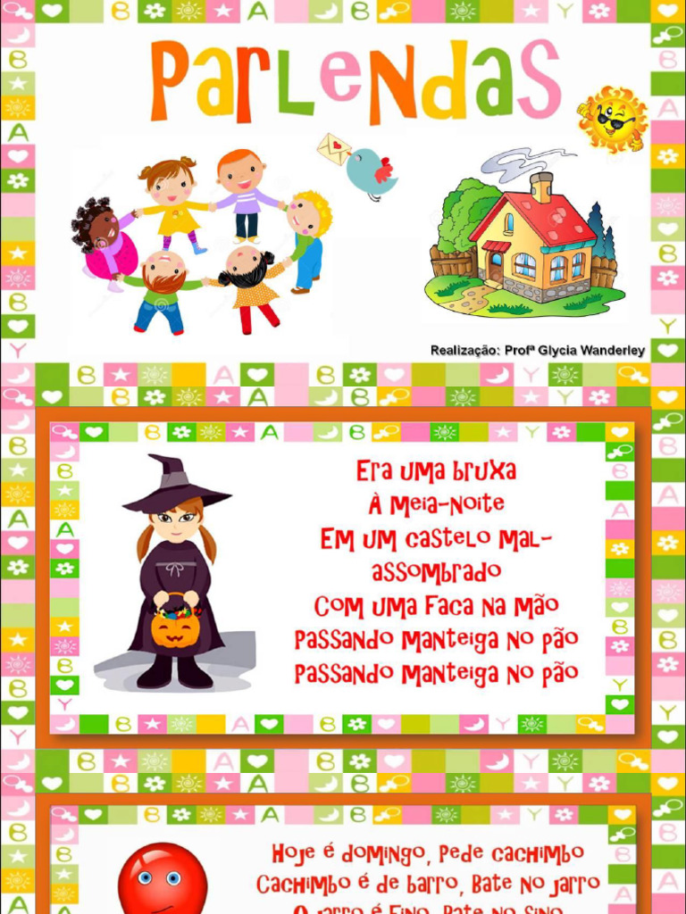 Fichas de Leitura - Parlendas | PDF