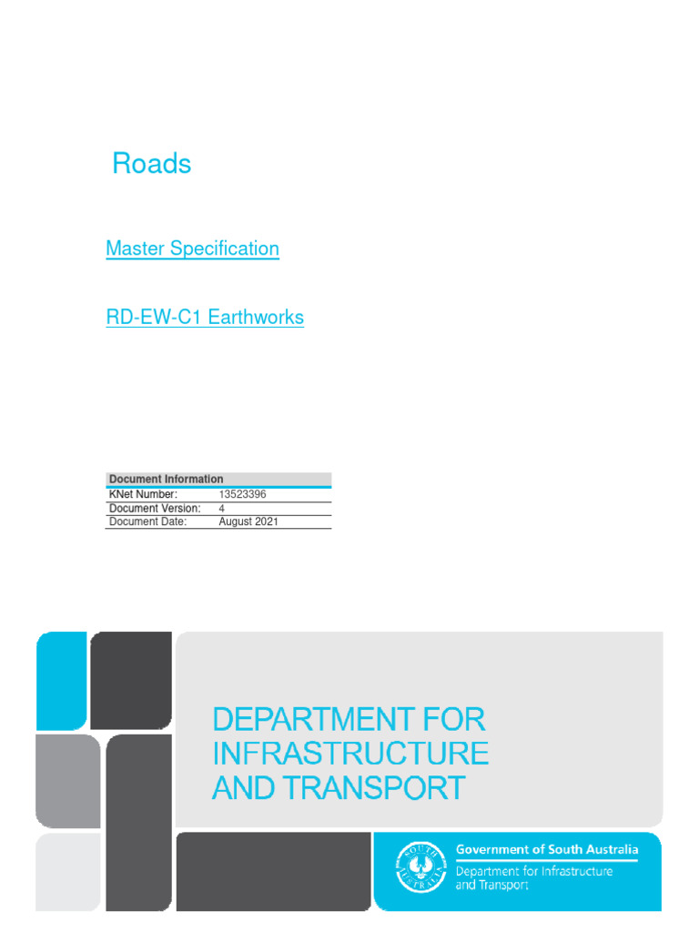 Earthworks Specification Guide | PDF | Road | Road Surface