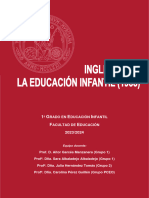 Inglés para La Educación Infantil - Apuntes - 2324