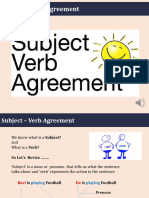 Best Subject Verb Agreement Presentation