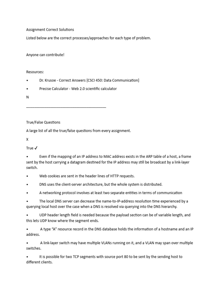Assignment Correct Solutions | PDF | Domain Name System | Internet ...