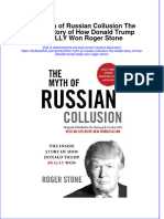 [Download pdf] The Myth Of Russian Collusion The Inside Story Of How Donald Trump Really Won Roger Stone online ebook all chapter pdf 