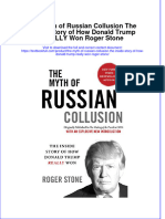 (Download PDF) The Myth of Russian Collusion The Inside Story of How Donald Trump Really Won Roger Stone Online Ebook All Chapter PDF