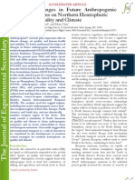 Impact of Changes in Future Anthropogenic Aerosol Emissions On Northern Hemispheric Regional Air Quality and Climate