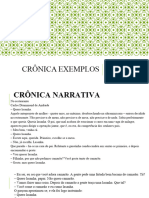 CRÔNICA EXEMPLOS