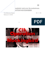 How The C.I.A. Completely Took Over The Mainstream Media With OPERATION MOCKINGBIRD - The Millennium Report