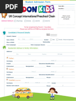 UDISE S02 Student Addition Form | PDF | Parenting | Family