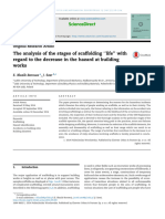 The analysis of the stages of scaffolding ‘‘life’’ with