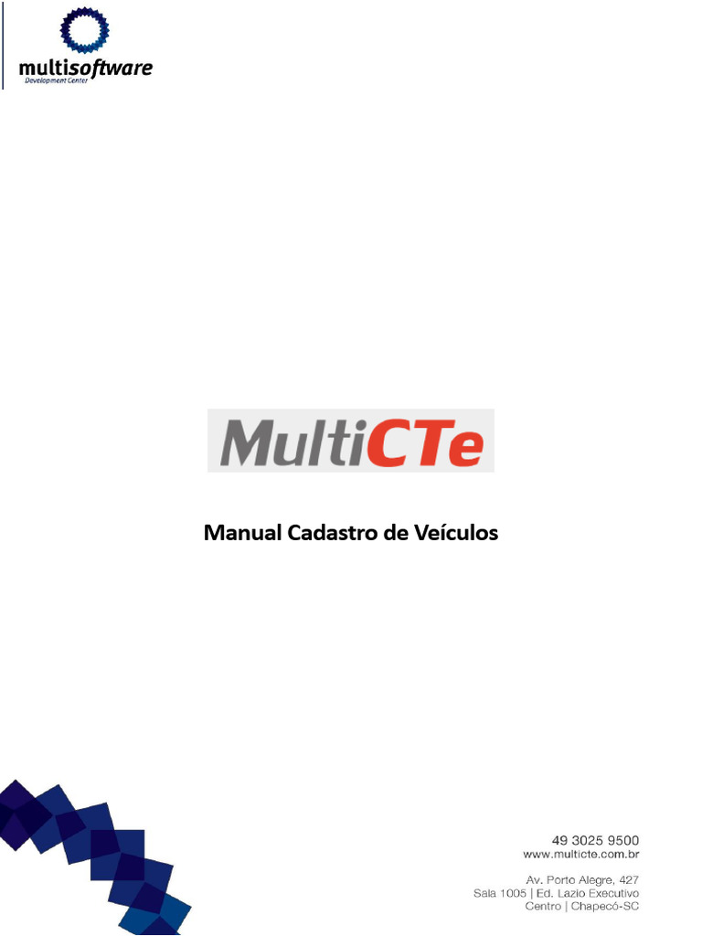 Cadastro de Veículos Multicte | PDF